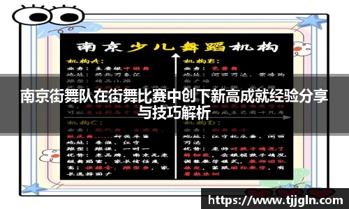 南京街舞队在街舞比赛中创下新高成就经验分享与技巧解析